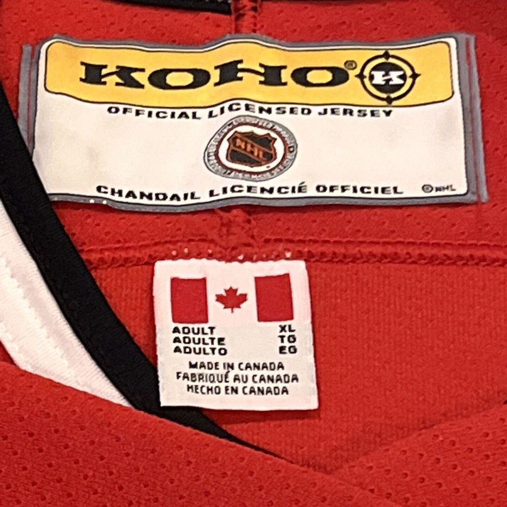Vintage 2000s Chicago Blackhawks NHL KOHO Home‎ Red Jersey Mens XL - Picture 9 of 9